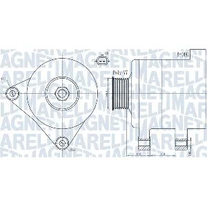 Alternator MAGNETI MARELLI 063731936010 IC-G0R5HB
