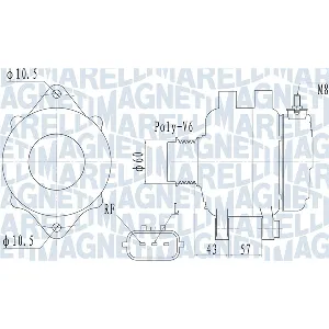 Alternator MAGNETI MARELLI 063732122010 IC-G0R5IZ