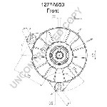 Alternator PRESTOLITE ELECTRIC PE 1277A650 IC-C6B4E6