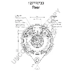 Alternator PRESTOLITE ELECTRIC PE 1277A730 IC-C6B4EC
