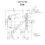 Alternator PRESTOLITE ELECTRIC PE 1277A730 IC-C6B4EC