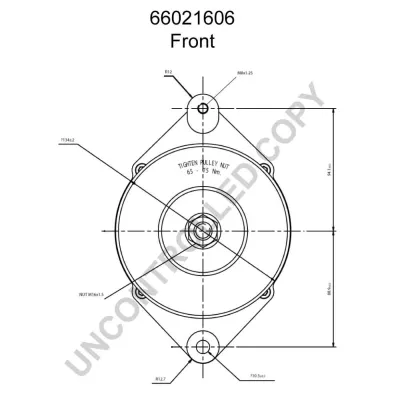 Alternator PRESTOLITE ELECTRIC PE 66021606 IC-C6B7D2