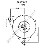 Alternator PRESTOLITE ELECTRIC PE 66021636 IC-C6B7D9