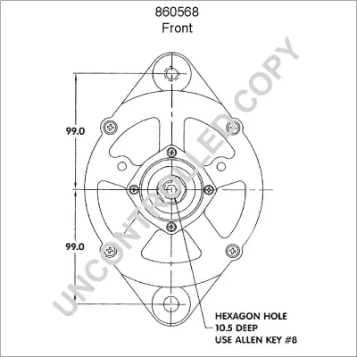 Alternator PRESTOLITE ELECTRIC PE 860568 IC-C6B83A