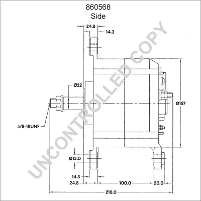 Alternator PRESTOLITE ELECTRIC PE 860568 IC-C6B83A