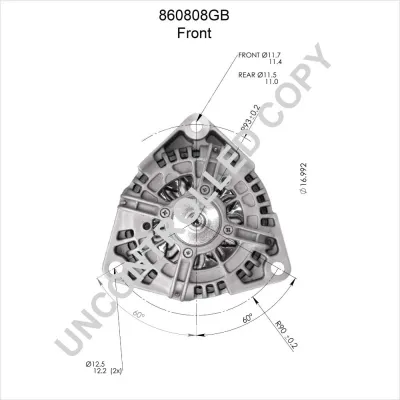 Alternator PRESTOLITE ELECTRIC PE 860808GB IC-C6B277