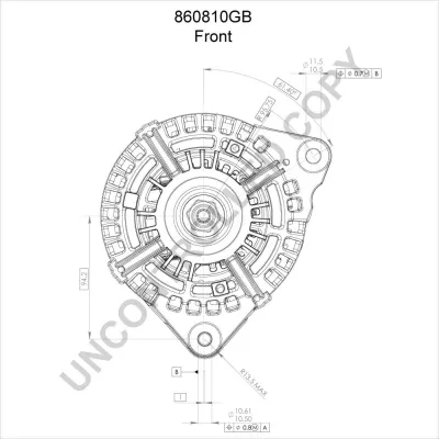 Alternator PRESTOLITE ELECTRIC PE 860810GB IC-C6B279