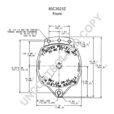 Alternator PRESTOLITE ELECTRIC PE 8SC2023Z IC-C6B900