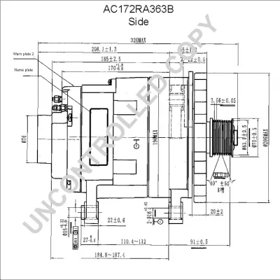 Alternator PRESTOLITE ELECTRIC PE AC172RA363B IC-C6B936