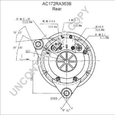 Alternator PRESTOLITE ELECTRIC PE AC172RA363B IC-C6B936