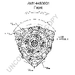 Alternator PRESTOLITE ELECTRIC PE AVI144S3001 IC-C6B3DA