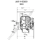 Alternator PRESTOLITE ELECTRIC PE AVI144S3001 IC-C6B3DA