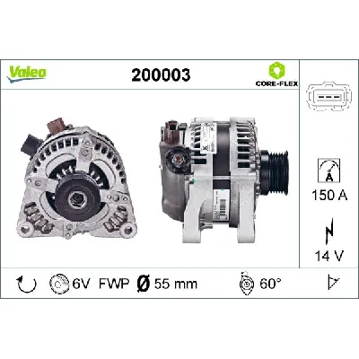 Alternator VALEO VAL200003 IC-G0OJSO