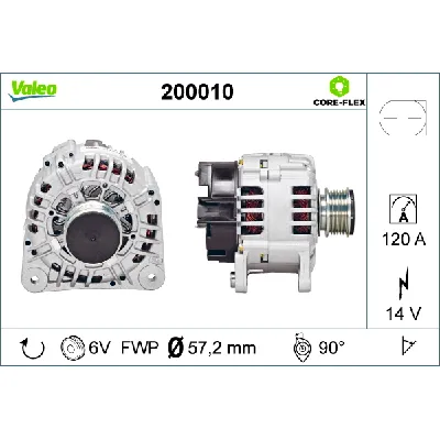 Alternator VALEO VAL200010 IC-G0OJSV