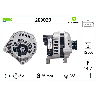 Alternator VALEO VAL200020 IC-G0OJT5