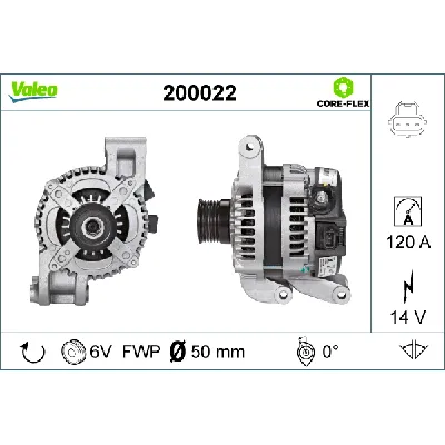 Alternator VALEO VAL200022 IC-G0OJT7