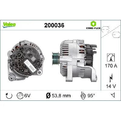 Alternator VALEO VAL200036 IC-G0OJTL