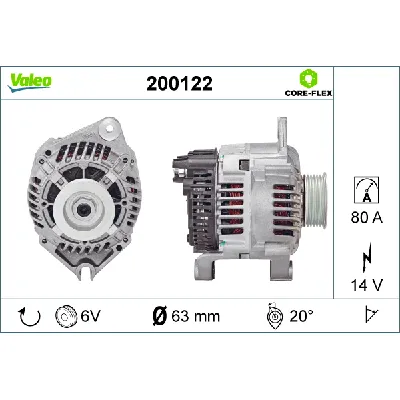 Alternator VALEO VAL200122 IC-G0OJVZ