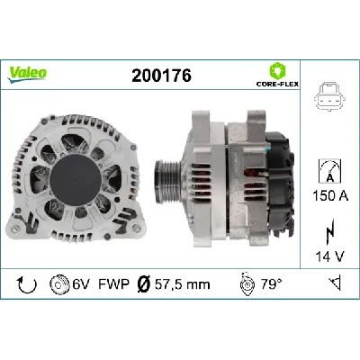 Alternator VALEO VAL200176 IC-G0OLFS
