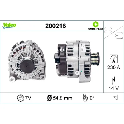Alternator VALEO VAL200216 IC-G0OLGN