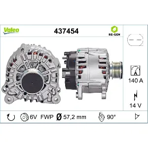 Alternator VALEO VAL437454 IC-BE6B46
