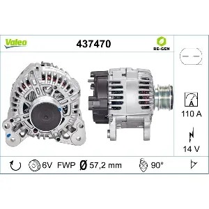 Alternator VALEO VAL437470 IC-C078E5