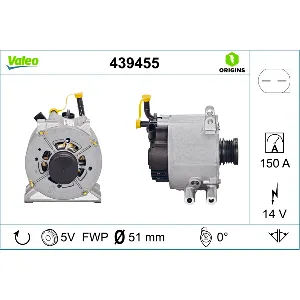 Alternator VALEO VAL439455 IC-C10CCE