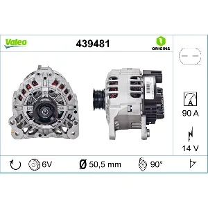 Alternator VALEO VAL439481 IC-C10D48