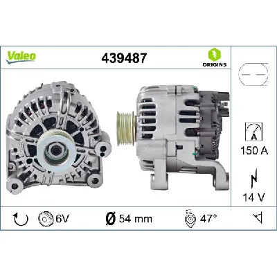 Alternator VALEO VAL439487 IC-C10C73