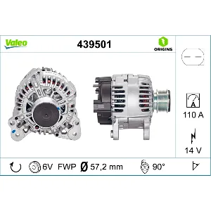 Alternator VALEO VAL439501 IC-C10D4D