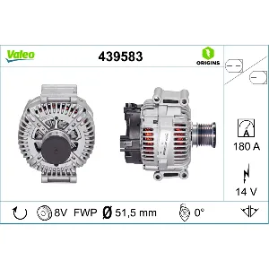 Alternator VALEO VAL439583 IC-C10CD8