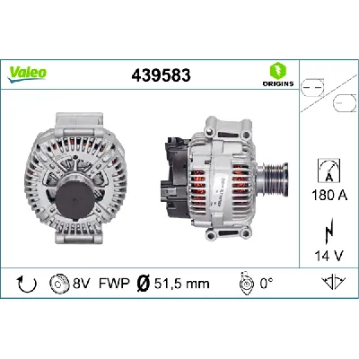Alternator VALEO VAL439583 IC-C10CD8