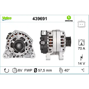 Alternator VALEO VAL439691 IC-C07A3A