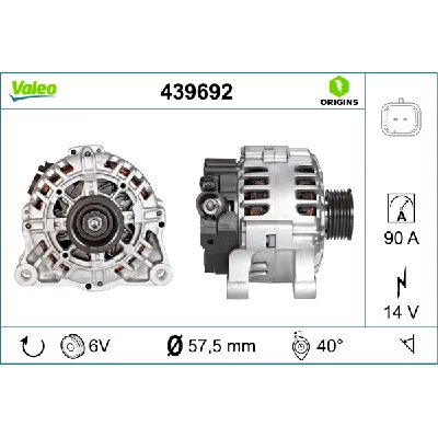 Alternator VALEO VAL439692 IC-C57D91