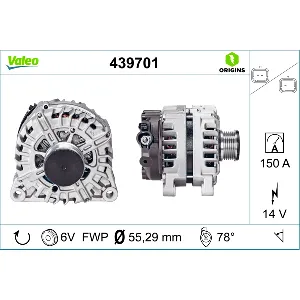 Alternator VALEO VAL439701 IC-C67F85