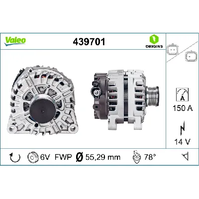 Alternator VALEO VAL439701 IC-C67F85