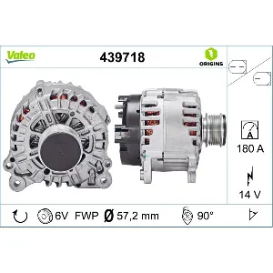 Alternator VALEO VAL439718 IC-C57D96