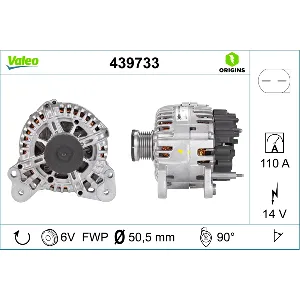 Alternator VALEO VAL439733 IC-DEDB10