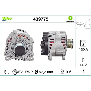 Alternator VALEO VAL439775 IC-C67FCC