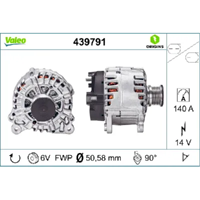 Alternator VALEO VAL439791 IC-C67FD3