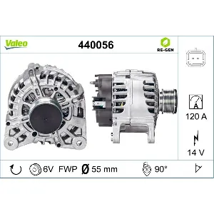 Alternator VALEO VAL440056 IC-BE6B55