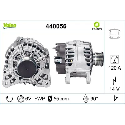 Alternator VALEO VAL440056 IC-BE6B55