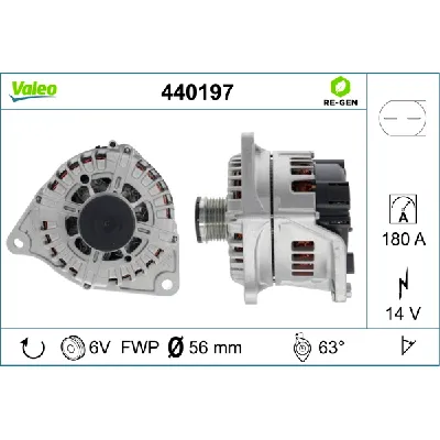 Alternator VALEO VAL440197 IC-C4AC63