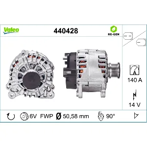 Alternator VALEO VAL440428 IC-C67FBC