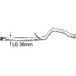 Cijev za popravku, katalizator BOSAL BOS889-189 IC-9E509A