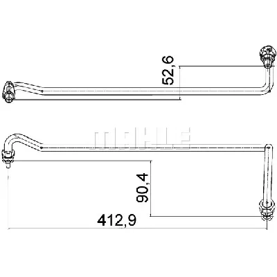 Crevo za ulje MAHLE AHX 4 000P IC-G08DN7