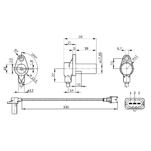 Davač impulsa, radilica BOSCH 0 261 210 248 IC-D76FEE