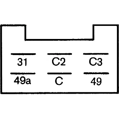 Davač migavca HELLA 4DN008 768-117 IC-DED6A1