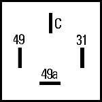 Davač migavca HELLA 4DW009 492-011 IC-A795AC