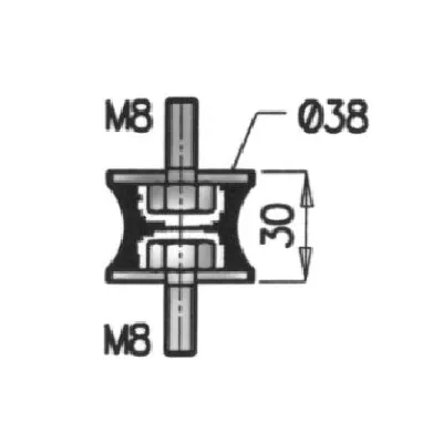 Držač, izduvni sistem DINEX DIN21822 IC-211685